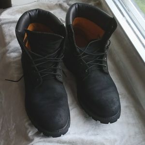 Timberland Boots, Men's 9.5, Black Nubuck